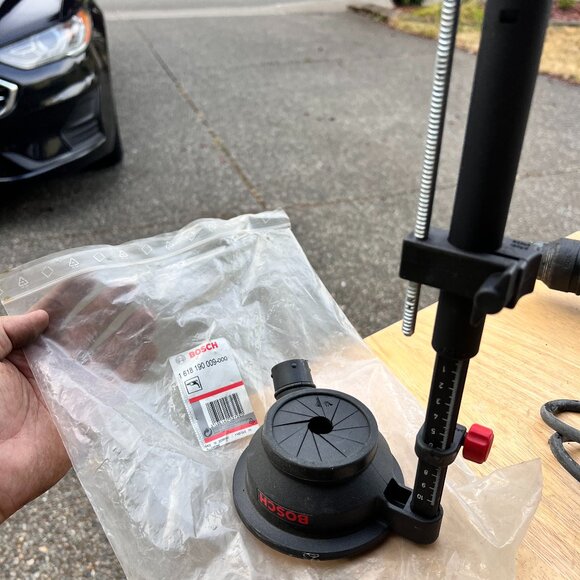 1618190009 Bosch Hammer Drill Dust Extraction Adapter 1-9/16" Air‎ Sweep - Picture 1 of 4